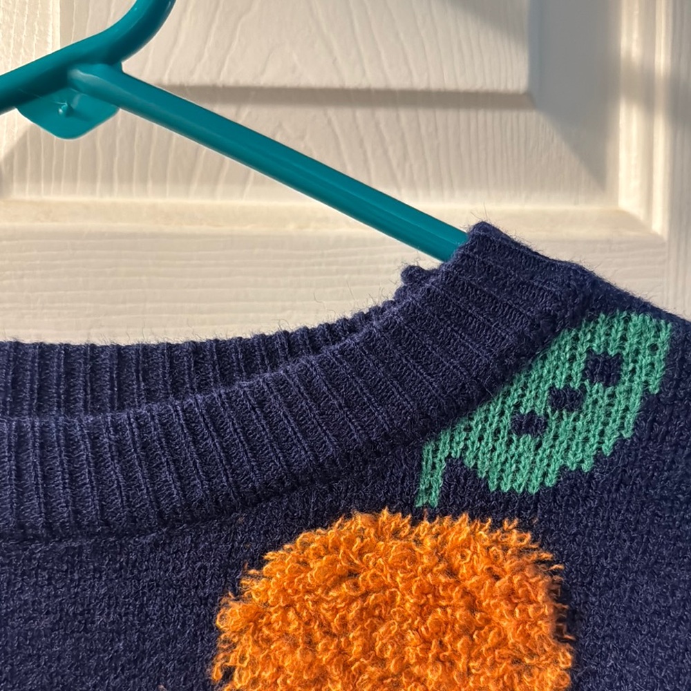 Orange Patterned Sweater - Picture 4 of 5